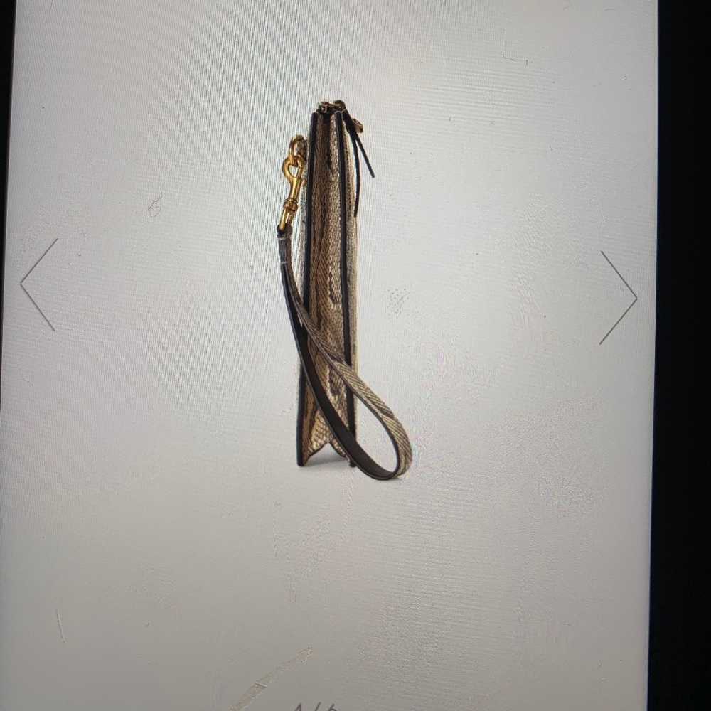 Gucci Python Men's bag / Wristlet with web NWT - Picture 4 of 6